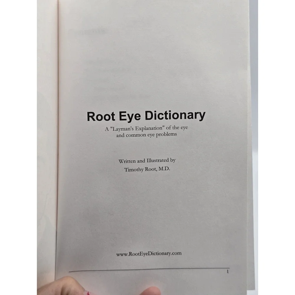 Root Eye Dictionary by Timothy Root (2013, Trade‎ Paperback)